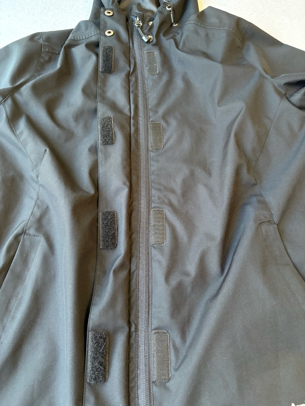 Avalanche Women’s Black Hooded Rain Jacket Packable Windbreaker Sz S - Picture 5 of 9